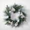 24" Pinecones & Berries Christmas Wreath with Silver Ornaments